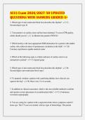 ACLS Exam 2026&sol;2027 50 UPDATED&NewLine;QUESTIONS WITH ANSWERS GRADED A&plus;