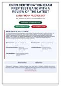 CNRN Certification Exam Prep&colon; Test Bank of 228 Questions with Detailed Rationales