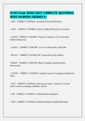 NCSO Exam 2026&sol;2027 COMPLETE QUESTIONS&NewLine;WITH ANSWERS GRADED A&plus;