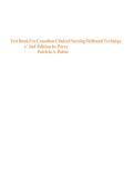 Test Bank for Canadian Clinical Nursing Skills and Techniques&comma; 2nd Edition by Patricia A&period; Potter and Shelley L&period; Cobbett