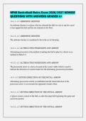 NFHS Basketball Rules Exam 2026&sol;2027 NEWEST&NewLine;QUESTIONS WITH ANSWERS GRADED A&plus;