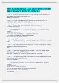 NFHS Basketball Rules Exam 2026&sol;2027 UPDATED&NewLine;QUESTIONS WITH ANSWERS GRADED A&plus;