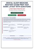 Dental Sleep Medicine Mastery Exam Prep&colon; 217 Questions with Answers & Detailed Rationales &lpar;Latest 2026&rpar;
