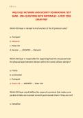 WGU D315 NETWORK AND SECURITY FOUNDATIONS TEST &NewLine;BANK - 200&plus; QUESTIONS WITH RATIONALES - LATEST 2026 &NewLine;EXAM PREP