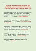 Biology 1407 Exam 1  NEWEST 2026&sol;2027 ACTUAL EXAM &NewLine;COMPLETE QUESTIONS AND CORRECT DETAILED ANSWERS &NewLine;&lpar;VERIFIED ANSWERS&rpar; &vert;ALREADY GRADED A&plus;&vert;&vert;BRAND NEW&excl;&excl; 