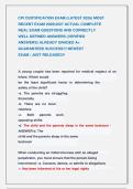 CPI CERTIFICATION EXAM &lpar;LATEST 2026&rpar; MOST &NewLine;RECENT EXAM 2026&vert;2027 ACTUAL COMPLETE &NewLine;REAL EXAM QUESTIONS AND CORRECTLY            &NewLine;WELL DEFINED ANSWERS &lpar;VERIFIED                &NewLine;ANSWERS&rpar; ALREADY GRADED A&plus;               &NewLine;GUARANTEED SUCCESS&excl;&excl;&excl; NEWEST     