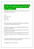 PADI Open Water Final Updated 50 Actual&NewLine;Exam Question and Answer &lpar;2026&sol;2027&rpar;&NewLine;&vert; Grade A&plus; Verified&NewLine;
