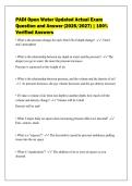 PADI Open Water Updated Actual Exam&NewLine;Question and Answer &lpar;2026&sol;2027&rpar; &vert; 100&percnt;&NewLine;Verified Answers