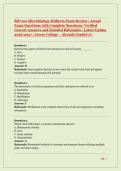BIO 201 Microbiology Midterm Exam Review &vert; Actual Exam Questions with Complete Questions&comma; Verified Correct Answers and Detailed Rationales &vert; Latest Update 2026&sol;2027 &vert; Jersey College &ndash; Already Graded A&plus;