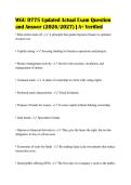 WGU D775 Updated Actual Exam Question&NewLine;and Answer &lpar;2026&sol;2027&rpar; &vert; A&plus; Verified