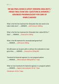 NR 566 FINAL EXAM &lpar;2 LATEST VERSIONS 2026-2027&rpar; &sol; &NewLine;NR566 FINAL EXAM 200&plus; QUESTIONS & ANSWERS &sol; &NewLine;ADVANCED PHARMACOLOGY FOR CARE OF &NewLine;FAMILY&vert;AGRADE