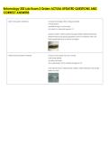 Entomology 302 Lab Exam 2 Orders ACTUAL UPDATED QUESTIONS AND &NewLine;CORRECT ANSWERS 