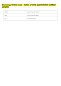 Entomology 101 WSU EXAM 1 ACTUAL UPDATED QUESTIONS AND CORRECT &NewLine;ANSWERS 