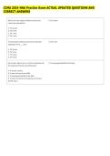 CCMA 2024 NHA Practice Exam ACTUAL UPDATED QUESTIONS AND &NewLine;CORRECT ANSWERS 