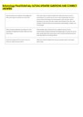 Entomology Final EXAM bby ACTUAL UPDATED QUESTIONS AND CORRECT &NewLine;ANSWERS 