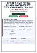 HESI Exit Exam 2026-2027 Latest Mock Practice Set&colon; 138 Questions with Correct Answers & Detailed Rationales &vert; Expertly Verified
