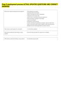 Chap 9 employment process ACTUAL UPDATED QUESTIONS AND CORRECT &NewLine;ANSWERS 