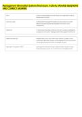 Management Information Systems Final Exam&period; ACTUAL UPDATED QUESTIONS &NewLine;AND CORRECT ANSWERS 