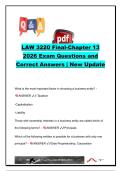 LAW 3220 EXAM COMPLETE PACKAGE DEAL