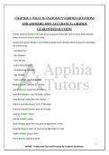 CHAPTER 3&colon; WHAT IS ANATOMY&quest; &vert;VERIFIED QUESTIONS&NewLine;AND ANSWERS &vert; 100&percnt; ACCURATE A&plus; GRADED&comma;&NewLine;GUARANTEED SUCCESS&excl;