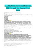 CLC 056 Exam questions and answers&lowbar; CLC 056 Analyzing Contract Costs Exam&NewLine;