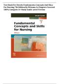 Test Bank For Dewits Fundamental Concepts And Skills For Nursing 7th Edition By Williams All Chapters Covered 100&percnt; Complete A&plus; Study Guide Latest Version