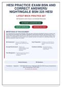 HESI RN BSN Exit Exam Practice Test 225 Questions with Rationales &vert; Nightingale BSN 225 &vert; Latest 2025