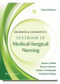 Brunner & Suddarth's Textbook of Medical- Surgical Nursing 16th Edition Author&lpar;s&rpar;&colon; Janice L Hinkle&comma; Kerry H&period; Cheever TEST BANK 2026