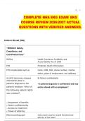 COMPLETE NHA EKG EXAM&sol; EKG &NewLine;COURSE REVIEW 2026&sol;2027 ACTUAL &NewLine;QUESTIONS WITH VERIFIED ANSWERS&period;