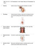 APHY 101 Ch 1&colon; An Introduction to the Human Body and Homeostasis Ivy &NewLine;Tech