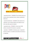 D545 Section 2 Glossary &vert; D545 &vert; 65&plus; Essential Healthcare Administration Terms & Definitions &vert; Strategic Management&comma; Organizational Behavior&comma; Leadership & Healthcare Systems &vert; Western Governors University &lpar;WGU&rpar;