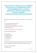 NUR 670&ndash;EXAM 1 WITH ACTUAL CORRECT&NewLine;QUESTIONS AND VERIFIED DETAILED&NewLine;ANSWERS&vert;FREQUENTLY TESTED&NewLine;QUESTIONS AND SOLUTIPONS &vert;AND&NewLine;ALREADY GRADED&NewLine;A&plus;&vert;NEWEST&vert;GUARANTEED PASS 2026&vert;2027