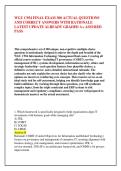 WGU C954 FINAL EXAM 300 ACTUAL QUESTIONS &NewLine;AND CORRECT ANSWERS WITH RATIONALE &NewLine;LATEST UPDATE ALREADY GRADED A&plus; ASSURED &NewLine;PASS