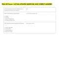 FINA 307 Exam 1 ACTUAL UPDATED QUESTIONS AND CORRECT ANSWERS 