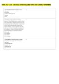 FINA 307 Exam 1 ACTUAL UPDATED QUESTIONS AND CORRECT ANSWERS 