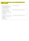 FIN 300 Exam 1 Multiple Choice ACTUAL UPDATED QUESTIONS AND &NewLine;CORRECT ANSWERS 