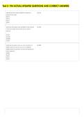 Test 2- FIN ACTUAL UPDATED QUESTIONS AND CORRECT ANSWERS 