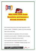 WGU D545 EXAM COMPLETE PACKAGE DEAL