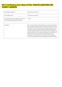 FAC-C Certification Exam Notes ACTUAL UPDATED QUESTIONS AND &NewLine;CORRECT ANSWERS 