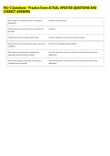 FAC-C Questions - Practice Exam ACTUAL UPDATED QUESTIONS AND &NewLine;CORRECT ANSWERS 