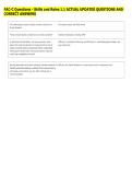 FAC-C Questions - Skills and Roles 1&period;1 ACTUAL UPDATED QUESTIONS AND &NewLine;CORRECT ANSWERS 