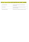 ESS Topic 1 Review ACTUAL UPDATED QUESTIONS AND CORRECT ANSWERS 
