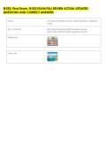 IB ESS&colon; Final Exam&comma; IB ESS EXAM FULL REVIEW ACTUAL UPDATED &NewLine;QUESTIONS AND CORRECT ANSWERS