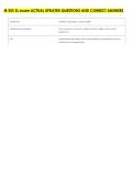 IB ESS SL exam ACTUAL UPDATED QUESTIONS AND CORRECT ANSWERS 