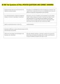 IB ESS Test Questions ACTUAL UPDATED QUESTIONS AND CORRECT ANSWERS