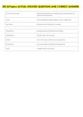 ESS All Topics ACTUAL UPDATED QUESTIONS AND CORRECT ANSWERS 