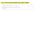 ESS 501 ACTUAL UPDATED QUESTIONS AND CORRECT ANSWERS 