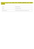 Employee Support System &lpar;ESS&rpar; ACTUAL UPDATED QUESTIONS AND CORRECT &NewLine;ANSWERS 