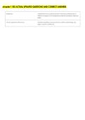 chapter 1 ESS ACTUAL UPDATED QUESTIONS AND CORRECT ANSWERS