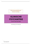Samenvatting Klinische Psychiatrie &lpar;19&sol;20&excl;&excl;&rpar; &vert; VUB Psychologie